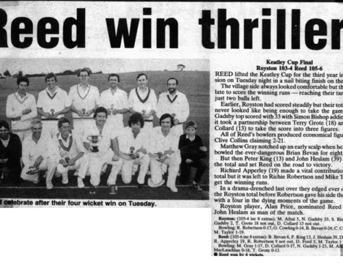 Keatley Cup 1985