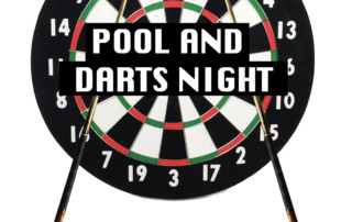 Pool and darts poster 2019